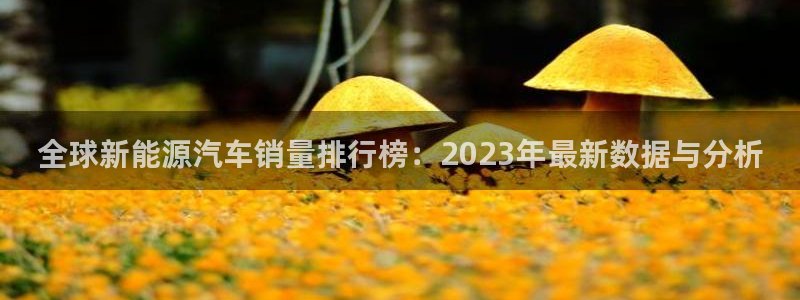 新宝gg公司:全球新能源汽车销量排行榜:2023年最新数据与
