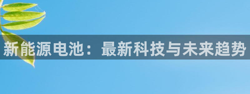 菲律宾新宝gg娱乐：新能源电池：最新科技
