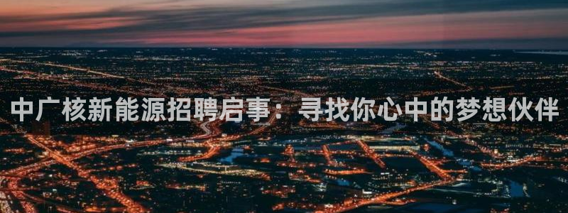 新宝gg直属：中广核新能源招聘启事：寻找