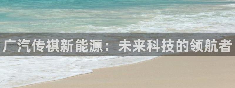 新 宝gg：广汽传祺新能源：未来科技的领