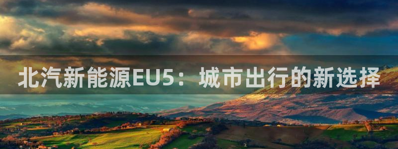 新宝gg客户端下载：北汽新能源EU5：城